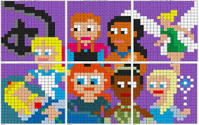 It might be something fun to do in the play … paint by numbers — yes, kitschy. Princess Mural Color By Number Coloring Squared