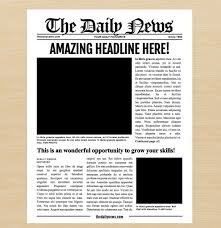 7 Newspaper Style Templates Newspaper Template Newspaper Template Design Blank Newspaper