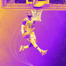 Lebron james monster tomahawk slam dunk los angeles lakers decor wall poster print by directartprint. Defining Moments Of The Nba Season One Lebron Dunk Becomes The Perfect Kobe Tribute The Ringer