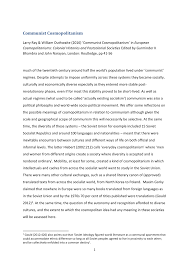Pdf Communist Cosmopolitanism