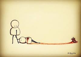 17 Dessins A La Fois Tres Mignons Et Tres Glauques Sur L Amour Et La Mort Qui Vont Vous Faire Reflechir Dessins Coeur Brise Dessin Bonhomme Dessin De Coeur