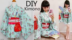 Diy Easy Kimono Yukata With Easy Pattern Diy Cosplay Costume Designed By Me Diy Kimono Cosplay Diy Easy Cosplay