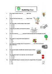 Questions and answers about folic acid, neural tube defects, folate, food fortification, and blood folate concentration. Earth Day Quiz Esl Worksheet By Jeneenesl