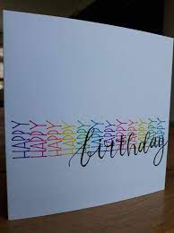 #birthdaycards #greetingcards #simplysimplestampingi'm excited to show you how to make a diy birthday card fun fold style. Afbeeldingsresultaat Voor Diy Verjaardagskaart Kalligrafie Homemade Birthday Cards Birthday Card Drawing Card Drawing