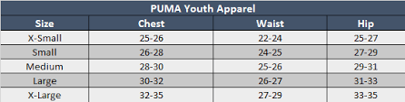 puma size chart sale up to 44 discounts