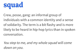 A small group of people organized in a common endeavor or activity. The Dream Couples Bromance Sismance Squad Theswagtriocollab K Drama Amino