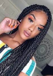 43 Eye Catching Twist Braids Hairstyles For Black Hair Page 2 Of 4 Stayglam Twist Braid Hairstyles Braids For Black Hair Girls Hairstyles Braids