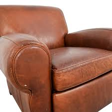 54 Off Pottery Barn Pottery Barn Manhattan Brown Leather Club Chair Chairs