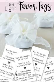 Printable Favor Tags For Tea Light Baby Shower Favors Baby Shower Candle Favors Baby Shower Party Favors Baby Shower Tea