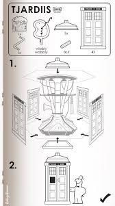 Ikea Assembly Manuals For Sci Fi Devices Ikea Instructions Tardis Doctor Who