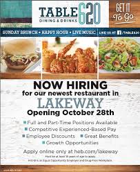 Our New Lakeway Store Is Hiring For Their Table 620 Restaurant Great Opportunities Apply Today Www Heb Com Lakeway Hebcare Brunch Sunday Brunch Lakeway