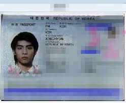10 Idols Who Ve Revealed Their Passport Photos To The Public Passport Photo Jonghyun Shinee