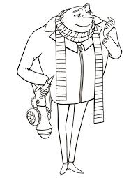 Now, your child may want to see this movie again and again. Gru With Shrink Ray Gun In Despicable Me Coloring Page Netart