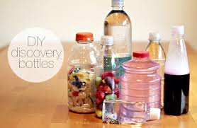 Clean out plastic water bottle. We Tried It Discovery Bottles Modern Parents Messy Kids