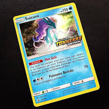 Suicune Promo Avant Premiere De Tonnerre Perdu Une Carte Magnifique Comme C Est Souvent Le Cas Des Pre Release Pok Carte Pokemon Pokemon Cartes Pokemon Rares