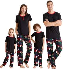 We did not find results for: Amazon Com Iffei Matching Family Pajamas Sets Christmas Pj S With Short Sleeve Black Tee And Hohoho Print Pants Loungewear Clothing Shoes Jewelry