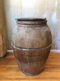 Italian Antique Oil Jar With Lid 22 75 H Italian Terra Cotta Pots Olive Oil Jug Antiques