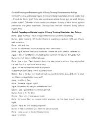 Lakukan semuanya dengan sopan dan santun. Contoh Percakapan Bahasa Inggris 4 Orang Tentang Kesehatan Dan Artinya Pdf Feeling Symptoms And Signs General