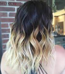 Consider starting below your jawline in you have long or medium hair. 40 Vivid Ideas For Black Ombre Hair