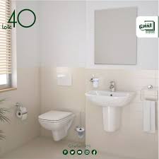 من شركة Vitra التركية إليك سيدتي مغسلة بعدة مقاسات 60 55 50 سم رجل مغسلة معلقة عادي كرسي معلق غطاء ثقيل وم Instagram Posts Toilet Bathroom