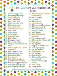 Rainy Day Activities For Kids Babysitting Activities Rainy Day Activities