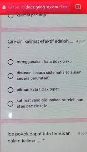 Ketahui apa it kalimat efektif dari pengertian, ciri dan unsur dilengkapi contoh dan pembahasannya menurut para ahli (buku referensi terlampir). Ciri Ciri Kalimat Efektif Adalah Brainly Co Id