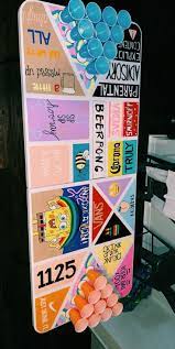 Bemalte Bier Pong Tisch Trinkspiel Party Bemalte Bierpongtisch Party Trinkspiel Beer Pong Table Diy Diy Beer Pong Beer Pong Table Painted