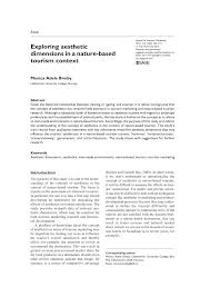 Revive your passion to help others through a career as a professionally trained esthetician. Pdf Exploring Aesthetic Dimensions In A Nature Based Tourism Context