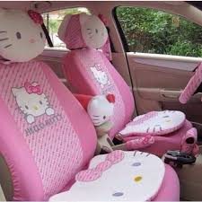Girly Car Seat Covers And Mats For Women Hello Kitty Car Hello Kitty Car Accessories Girly Car Seat Covers