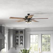 Unique ceiling fans may just add that unique look to the home decor that you have been looking for as many options can be considered such as a ceiling fan without lights or with lights. Farmhouse Rustic Ceiling Fans Birch Lane