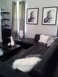 Small Modern Space In Black And White Modern Living Room Other Metro Black And White Living Room Decor White Living Room Decor Gray Living Room Design
