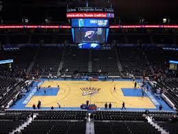 chesapeake energy arena upper level mezzanine basketball