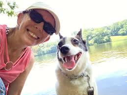 Exploring this peaceful lake with my partner today, he didn't seem to want  to leave😁