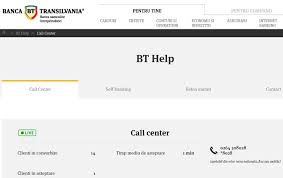 Bancherul Timpul De Asteptare La Call Centerul Banca Transilvania Afisat Pe Site