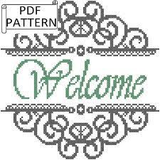 Check spelling or type a new query. Welcome Sign Cross Stitch Pdf Pattern Modern Welcome Etsy Cross Stitch Family Cross Stitch Patterns Cross Stitch Designs