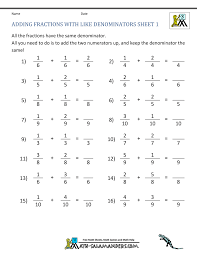Pin By Jana Dit On 2nd Grade Math Fractions Worksheets Adding Fractions Free Fraction Worksheets