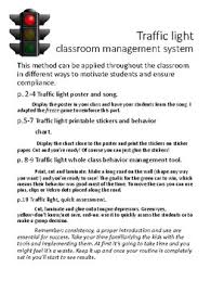 Traffic Light Behavior Chart Worksheets Teaching Resources