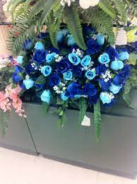 Xl red and white carnations sympathy artificial silk flower cemetery tombstone grave saddle. Cemetery Saddle Hand Made For Headstones Blue Light Blue Roses Cemetery Flowers Grave Flowers Funeral Flowers