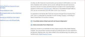 Maybe you would like to learn more about one of these? Shipcover Insurance The Ebay Community