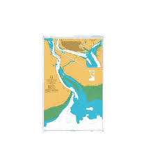 British Admiralty Nautical Chart 833 Yangon River Rangoon River And Approaches