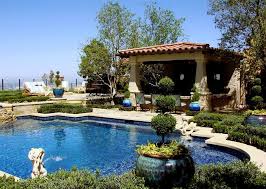 Backyard Resort Mediterranean Landscaping Ams Landscape Design Studios Newport Beach Ca Garden Pool Design Pool Landscape Design Pool Landscaping