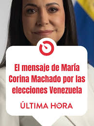 #viral “¡Queridos venezolanos, llegó el día! Tenemos 25 años luchando por  un momento y el momento llegó. Vamos a GANAR. Venezuela será libre”: el  esperanzador mensaje de María Corina Machado a los ...
