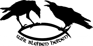Voorbeeld van een mogelijke spelopbouw. Aufkleber Odins Raben Wir Bleiben Heiden