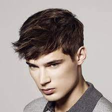 Short Sides With Angular Fringe Teenage Boy Hairstyles Thick Hair Styles Hipster Hairstyles