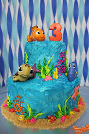 Finding Nemo Theme Birthday Cake Finding Nemo Birthday Nemo Birthday Finding Nemo Birthday Cake