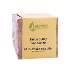 Lauralep Savon D Alep Traditionnel 40 D Huile De Laurier 200g Prix Bas