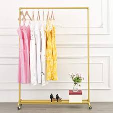Materials:industrial black steel pipe and real wood board. Top 17 Best Rolling Garment Racks Of 2021 Reviews
