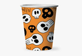 Coffee cups warmer festive seamless pattern halloween characters jack o lantern witch hat bat spider corn candy vector illustration on a white background usable for design packaging wallpaper textile. Halloween Paper Cups Coffee Cup Hd Png Download Kindpng