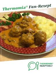 Hackfleischballchen Mit Jagersosse Und Kartoffelpuree Rezept Hackfleischballchen Jagersosse Hackfleischballchen Rezept