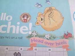 hello archie head over heels margaret sherry cross stitch